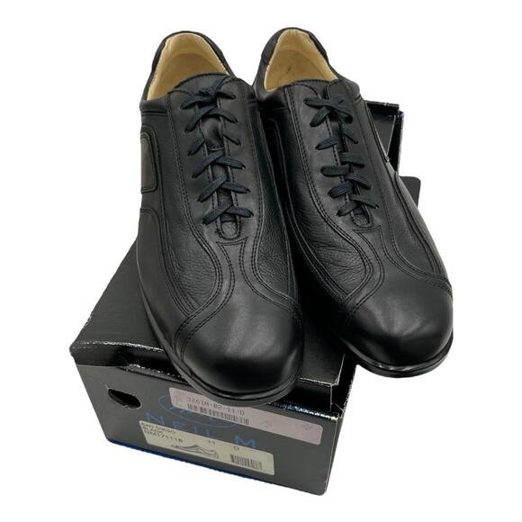 Neil M Mens Lace Up Shoes San Diego 11D Black Leather Comfort Quality NIB main image 9